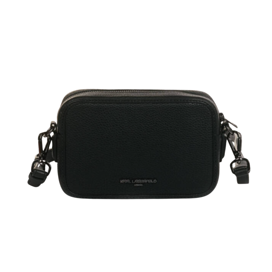 KARL LAGERFELD - Black Faux Leather Karl Logo Bag