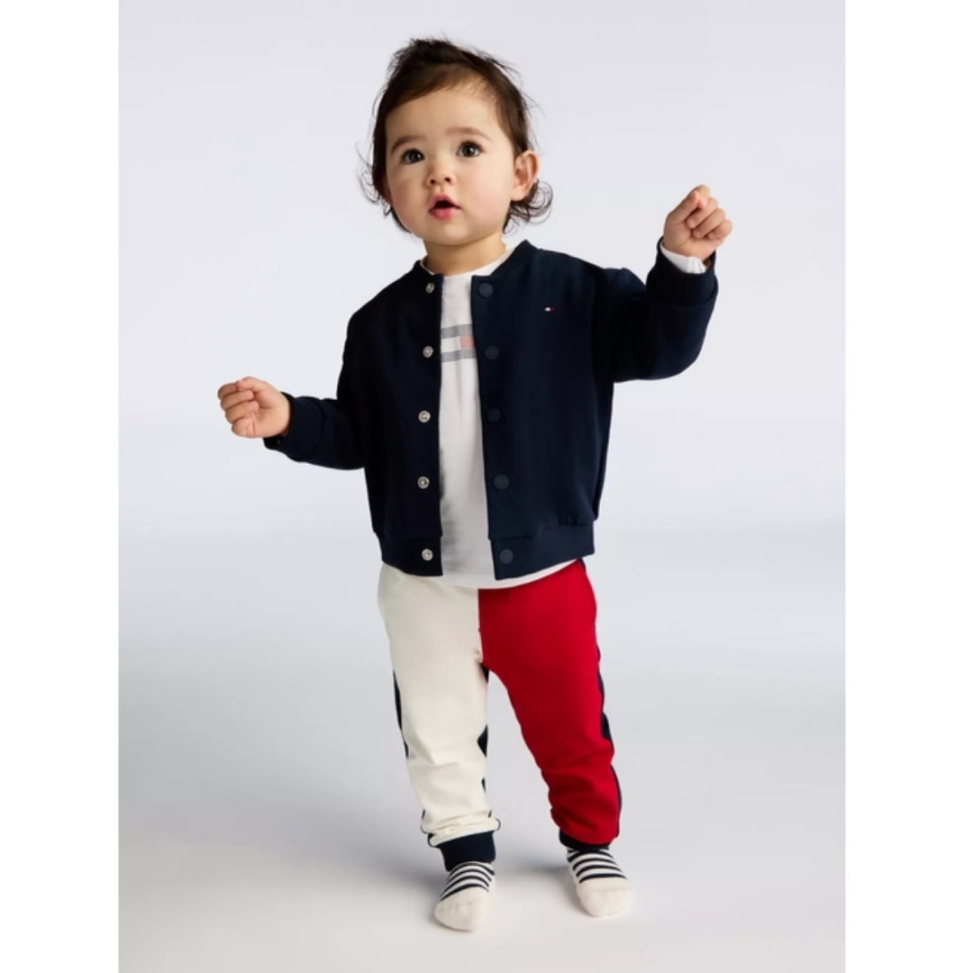 Tommy Hilfiger - Babies Red & White Cotton Trouser