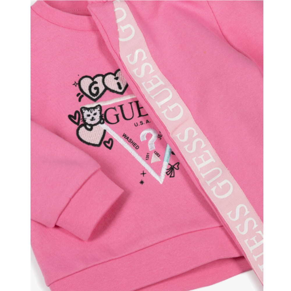 Guess - Cotton Tracksuit with Logo Tape Trims
