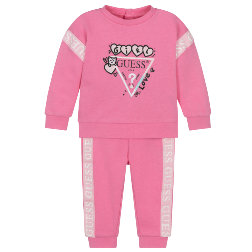 Guess - Cotton Tracksuit with Logo Tape Trims