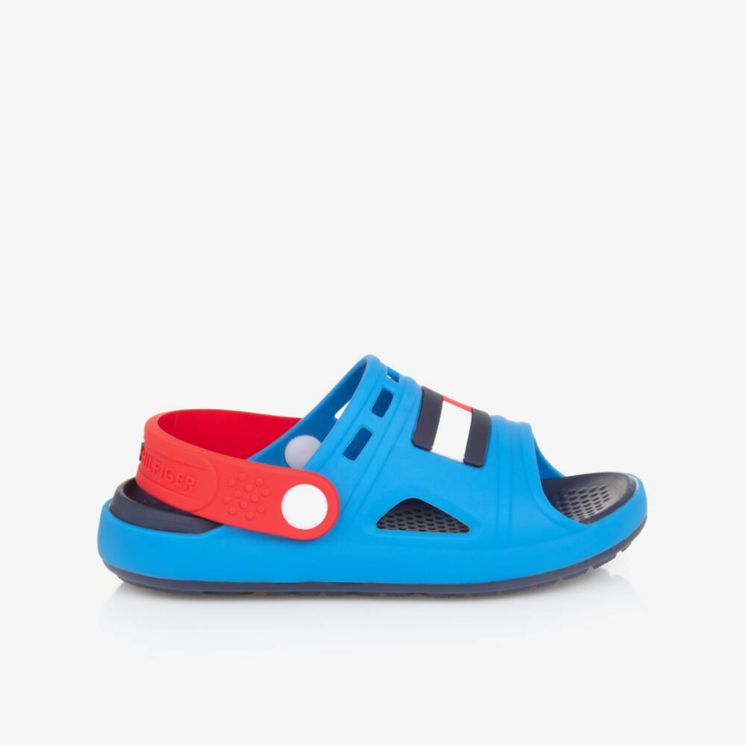 Tommy Hilfiger - Blue Flag Logo Rubber Sandals