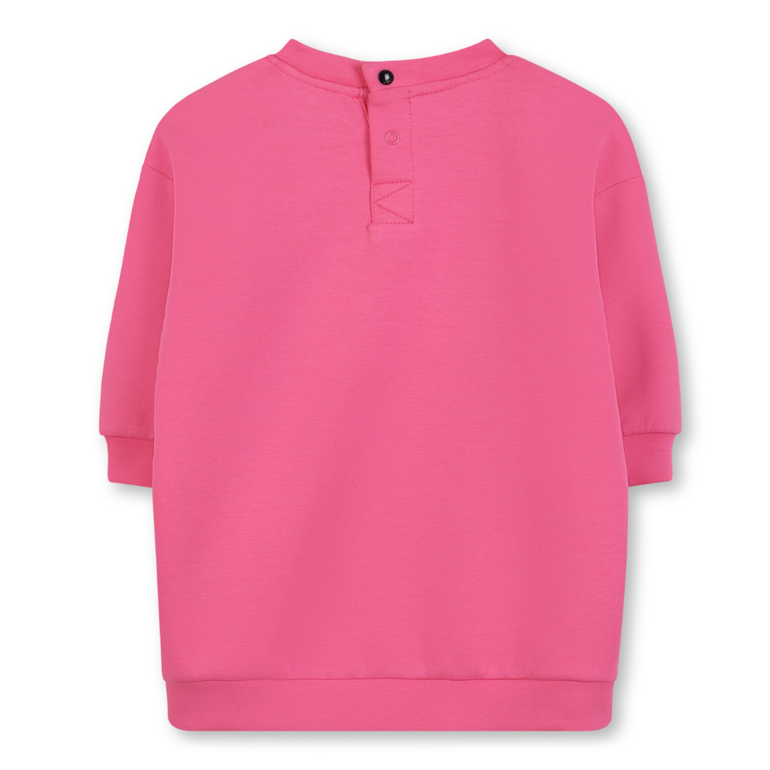 KARL LAGERFELD - Baby Girls Pink Logo Cotton Dress