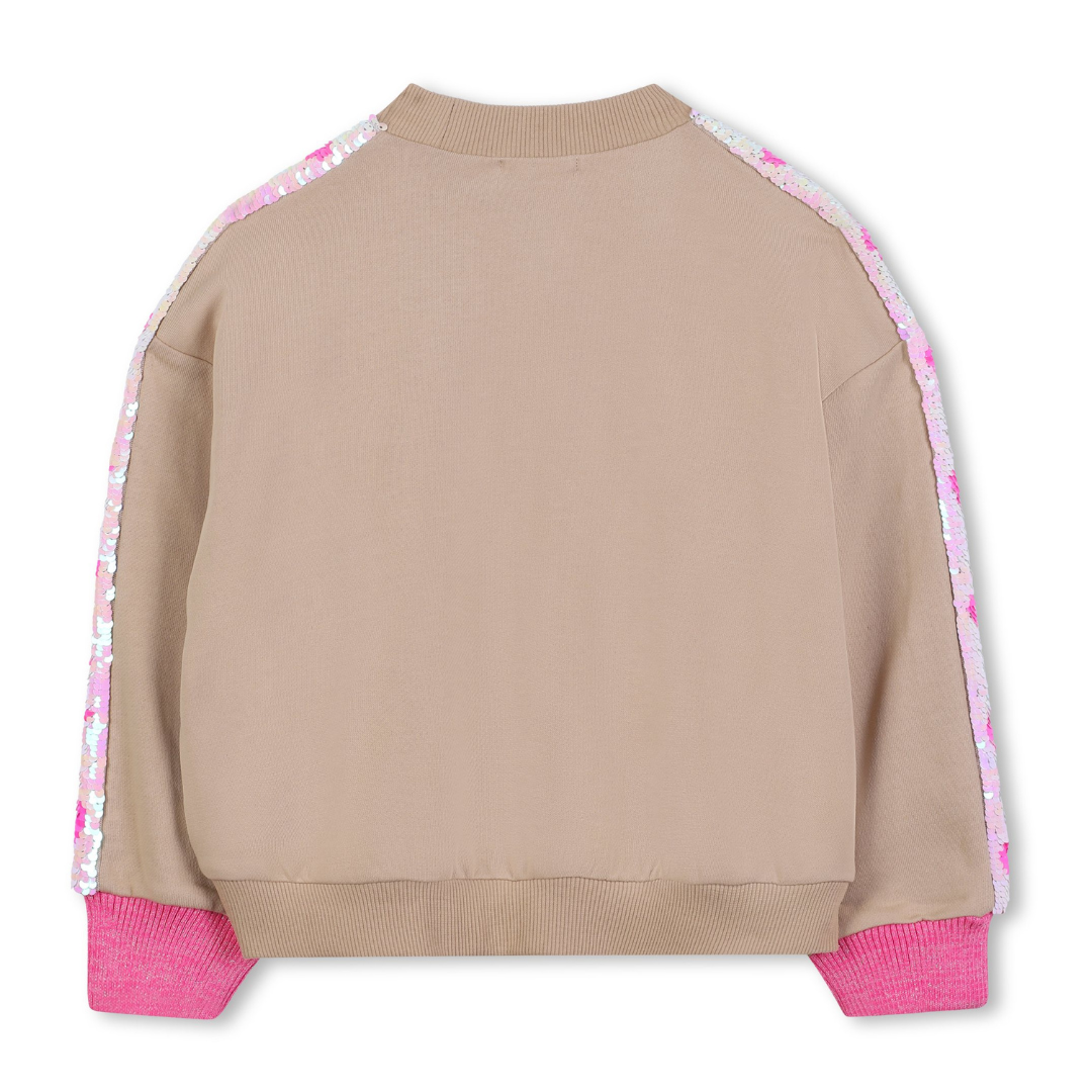 Billieblush - Cotton Sweatshirt with Reversible Sequins