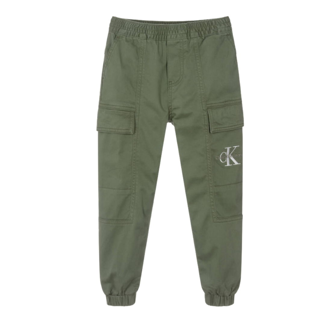 Calvin Klein - Khaki Logo Cargo Trouser