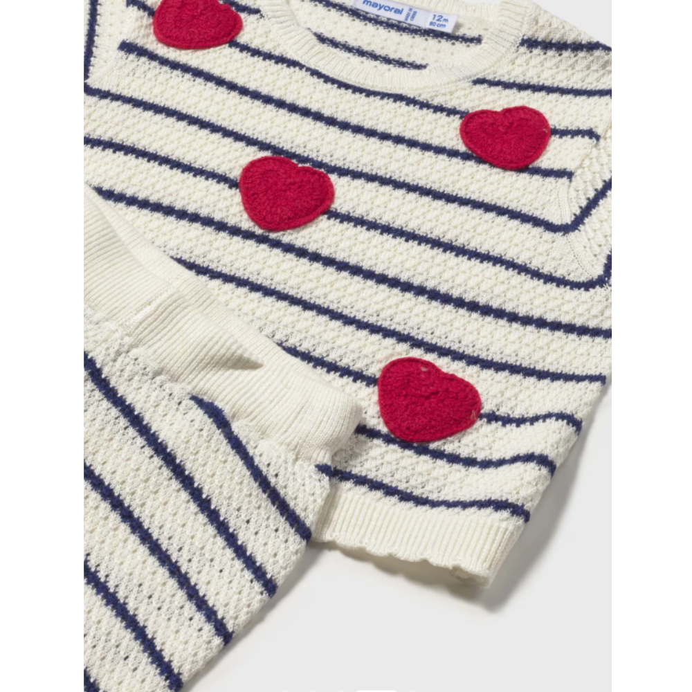 Mayoral - Knitted Summer Set with Hearts