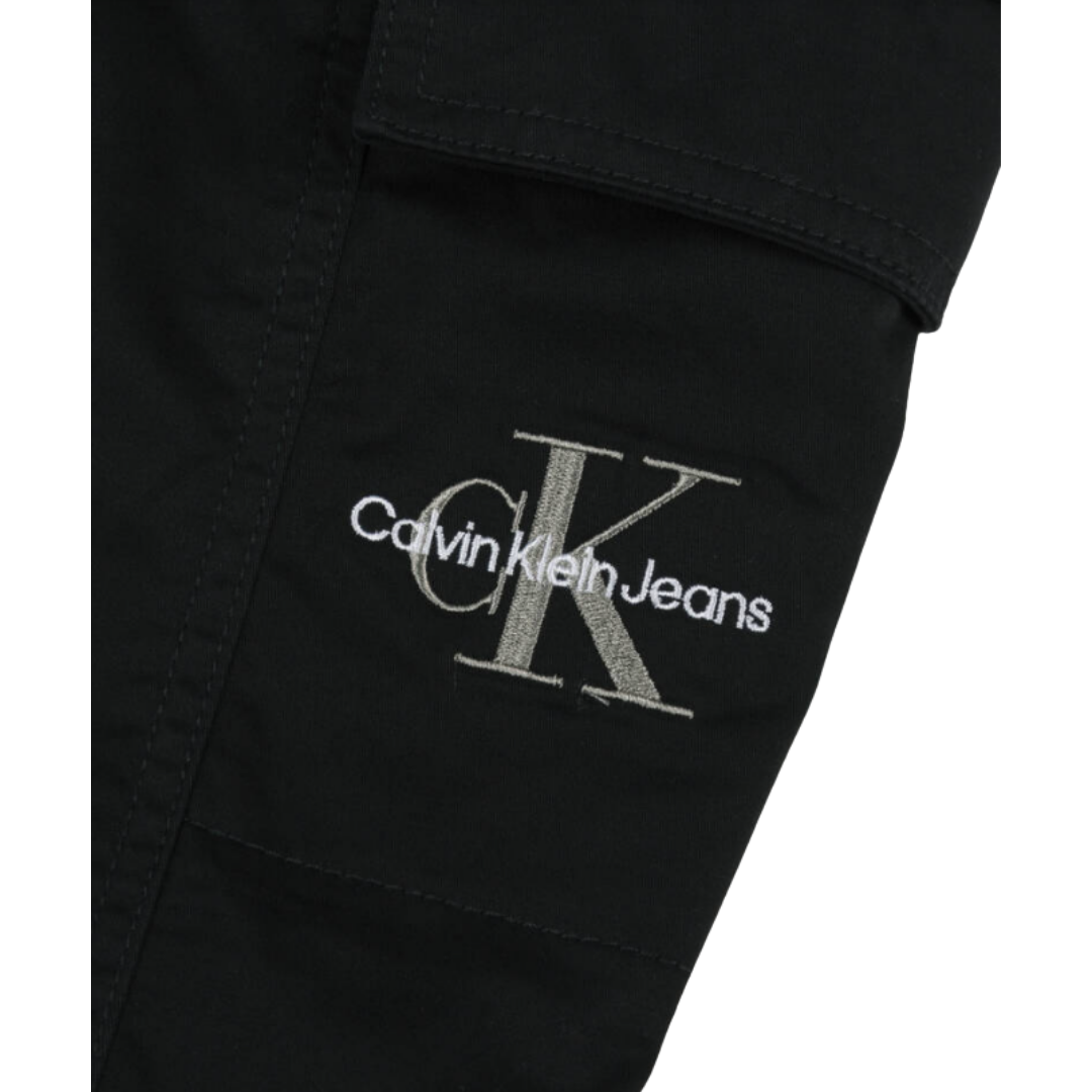 Calvin Klein - Black Logo Cargo Trouser