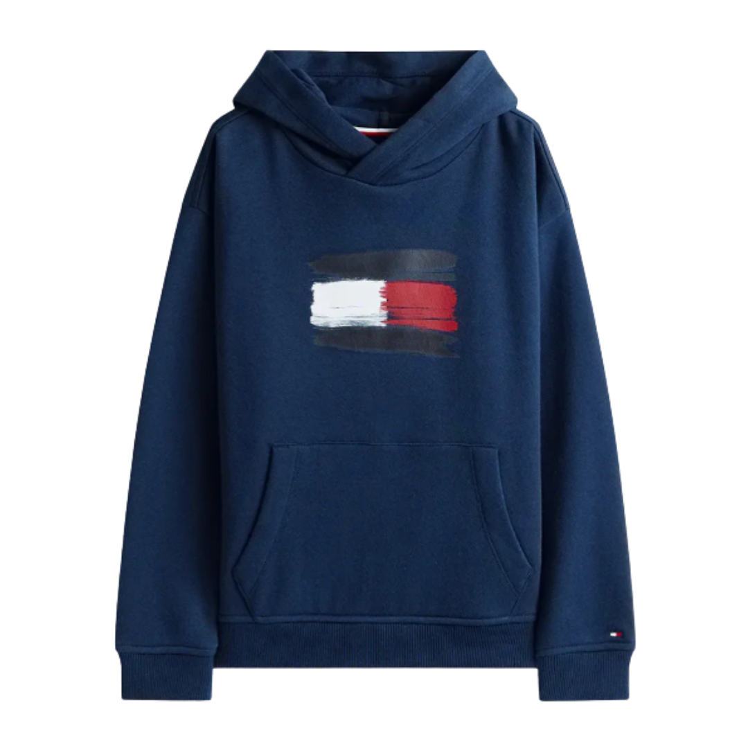 Tommy Hilfiger - Blue Logo Flag Hoodie
