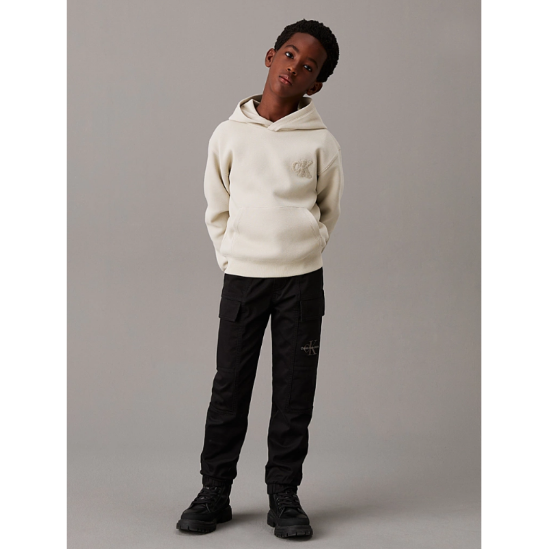 Calvin Klein - Black Logo Cargo Trouser