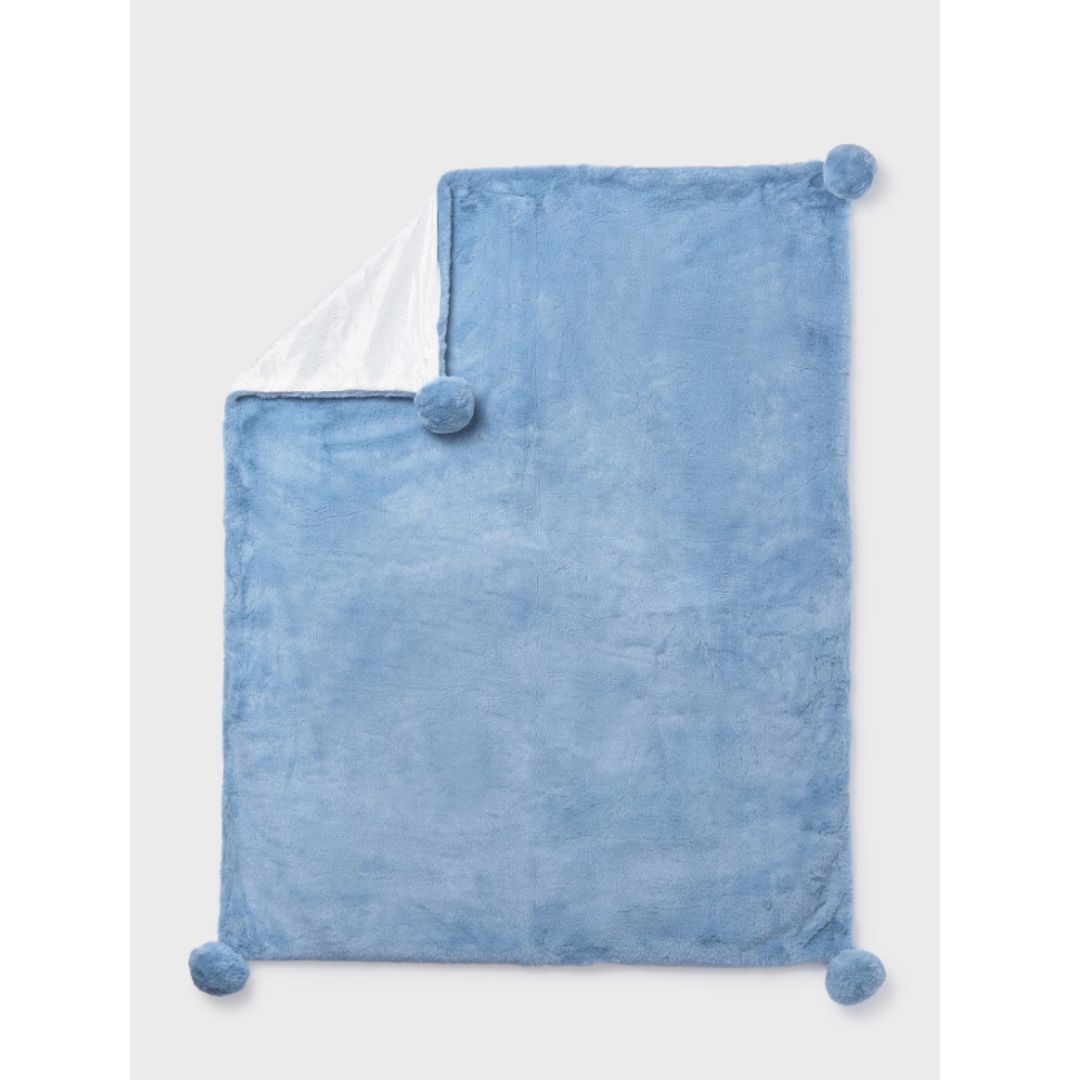 Mayoral - Baby Pom Pom Blue Blanket