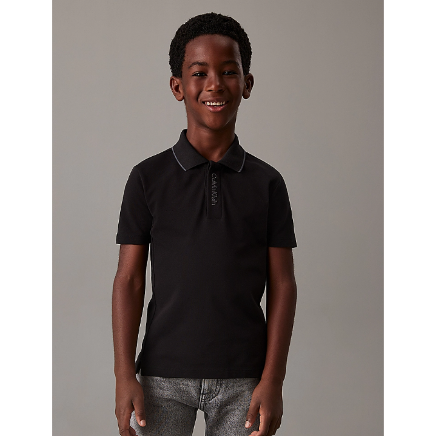 Calvin Klein - Black Classic Polo Blouse
