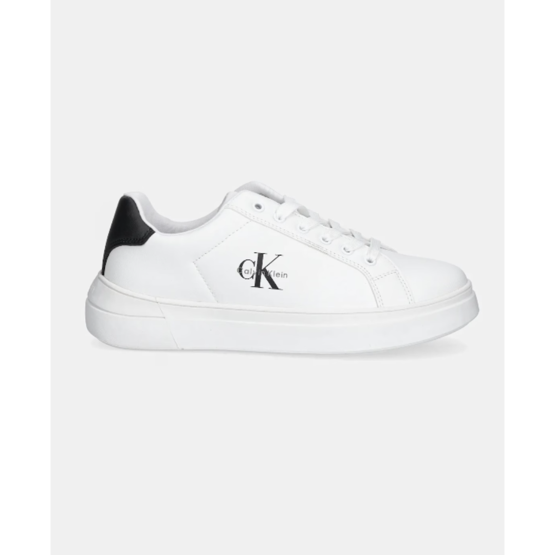 Calvin Klein - White Classic CK Logo Sneakers