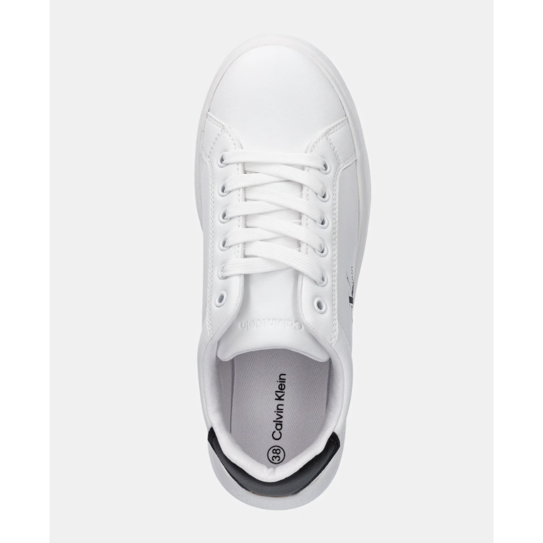 Calvin Klein - White Classic CK Logo Sneakers