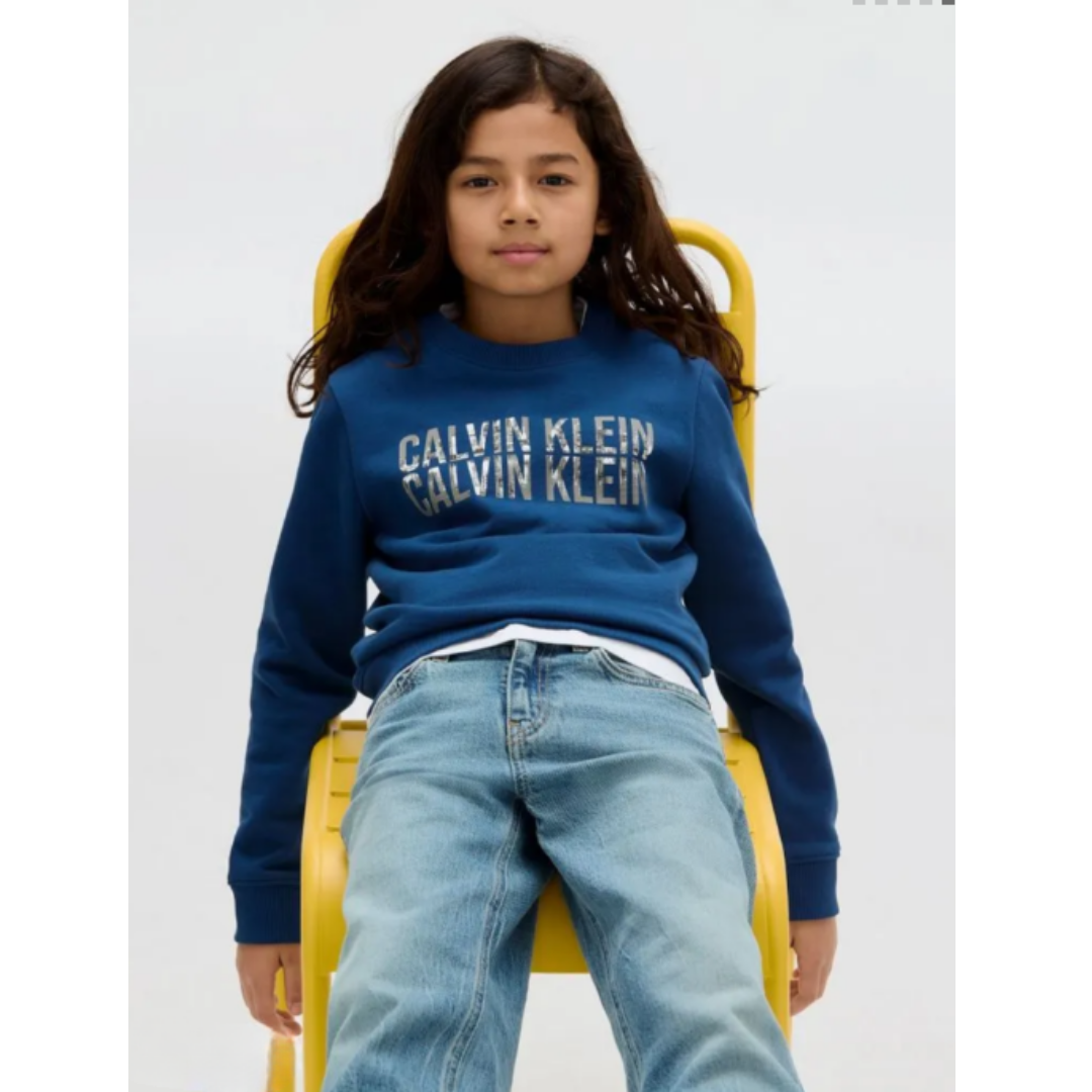 Calvin Klein - Sea Coloured Cotton Sweatshirt