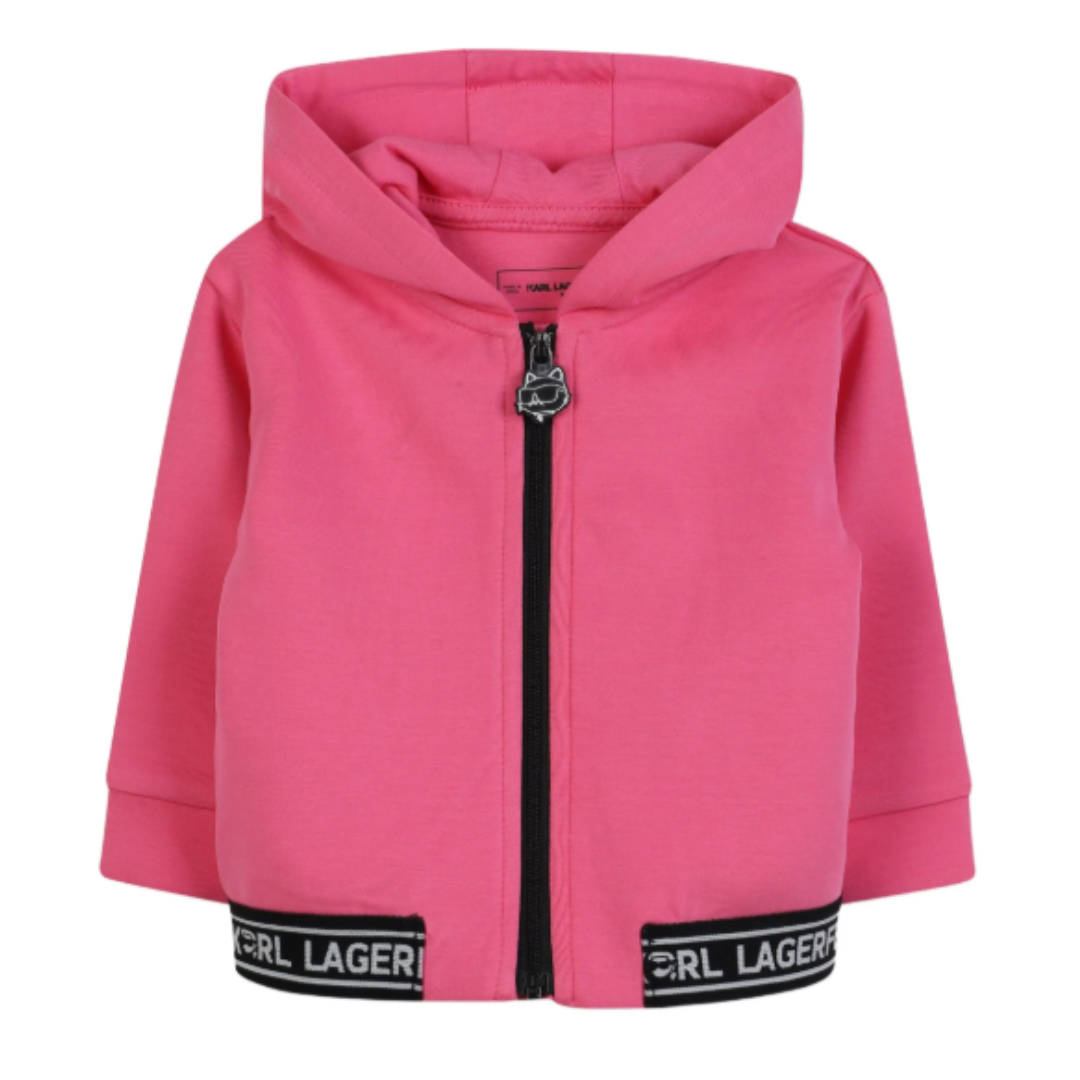 KARL LAGERFELD - Baby Girls Fuchsia Outfit Logo Set