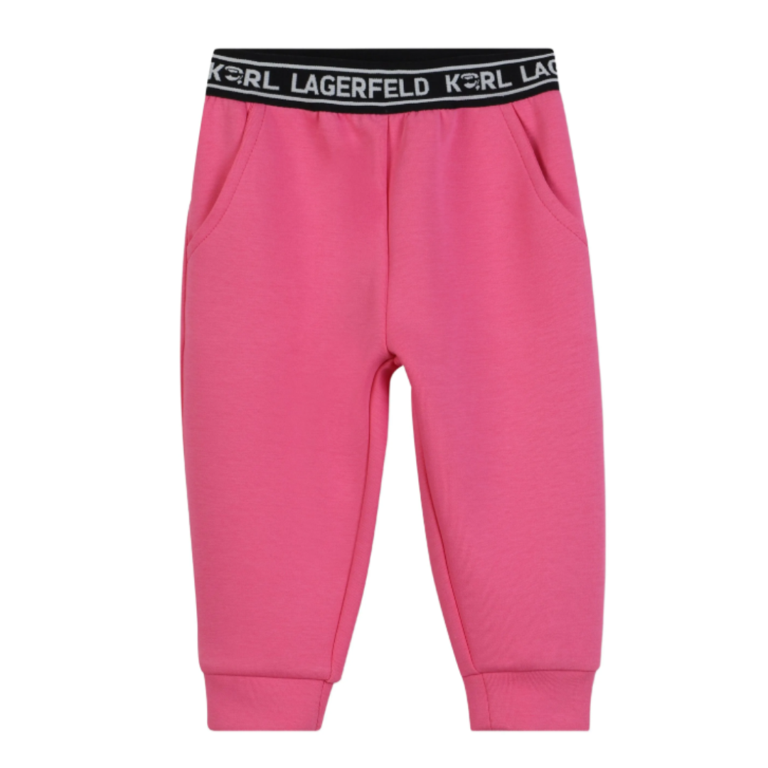 KARL LAGERFELD - Baby Girls Fuchsia Outfit Logo Set