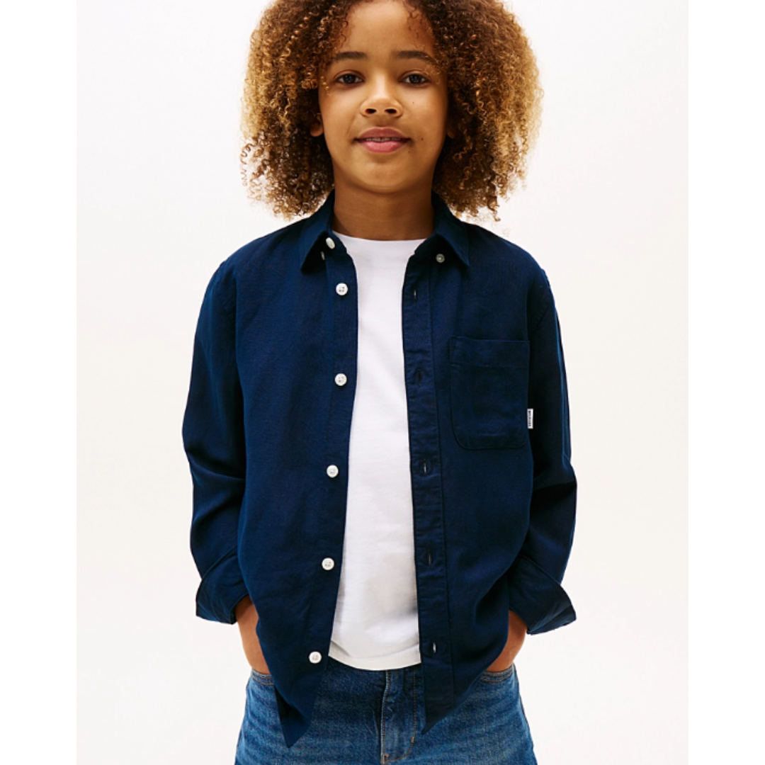 Tommy Hilfiger - Linen Blue Navy Shirt