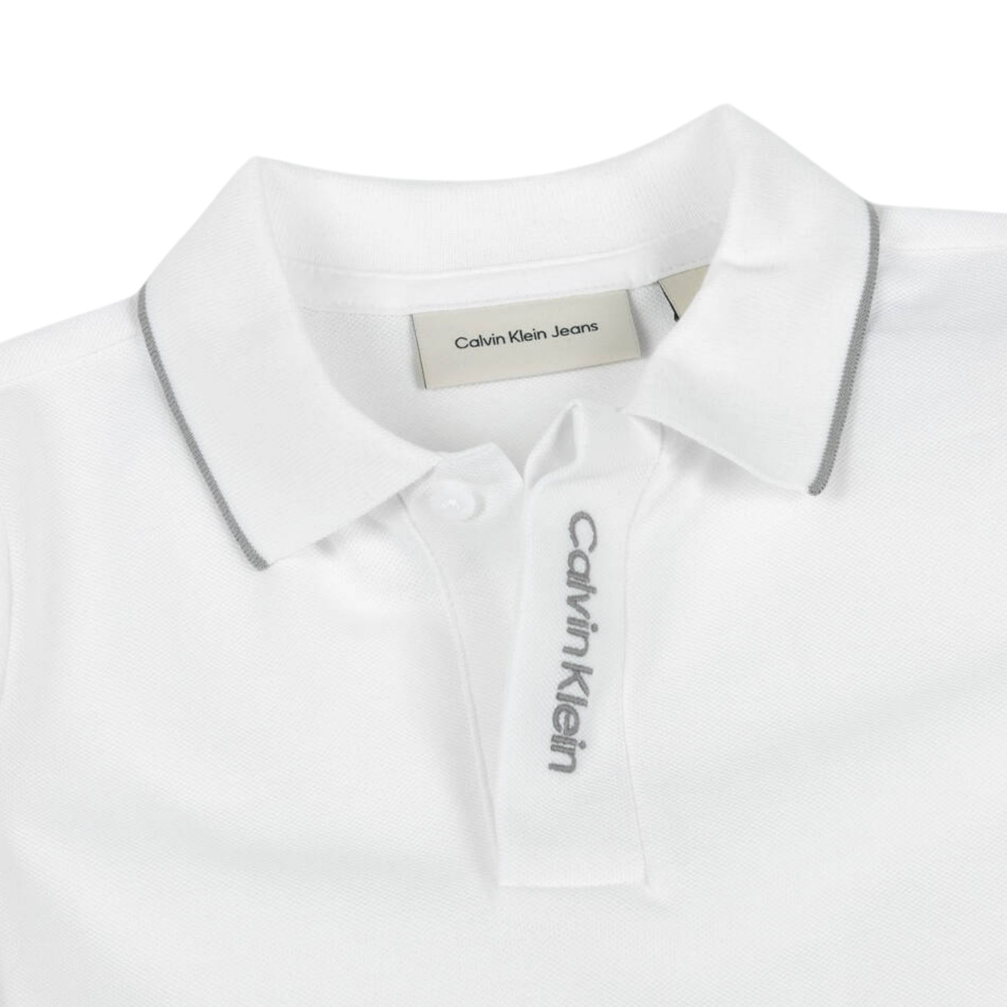 Calvin Klein - White Classic Polo Blouse