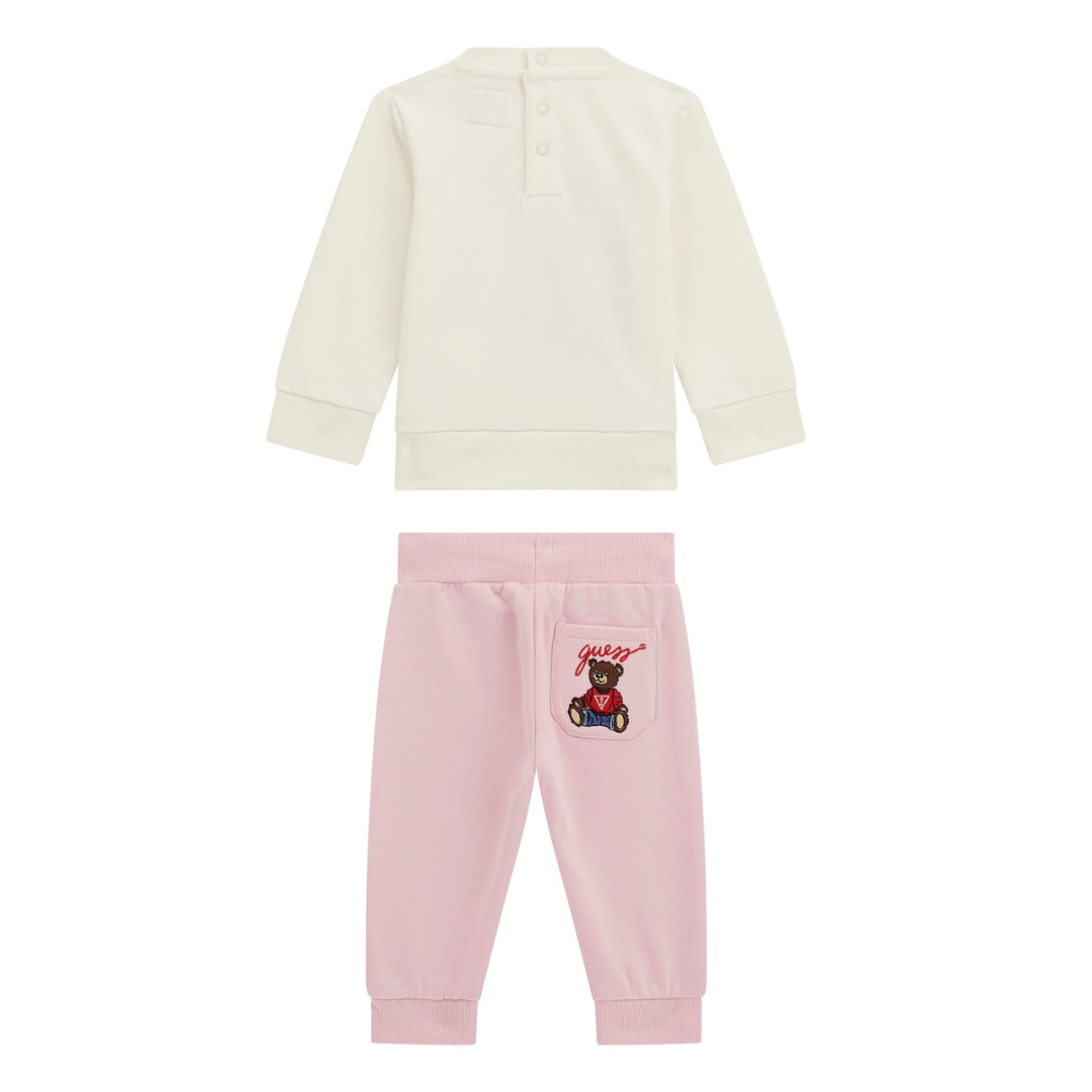 Guess - Girls Cotton Teddy Bear Baby Tracksuit