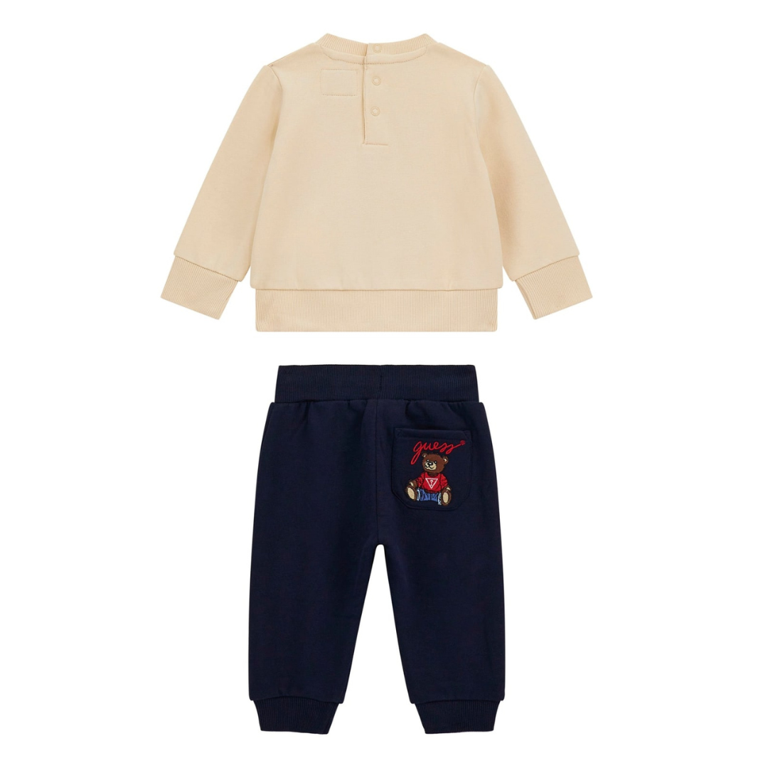 Guess - Boys Cotton Teddy Bear Baby Tracksuit