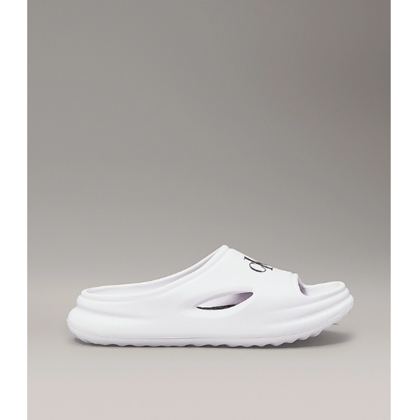 Calvin Klein - White Logo Foam Slides