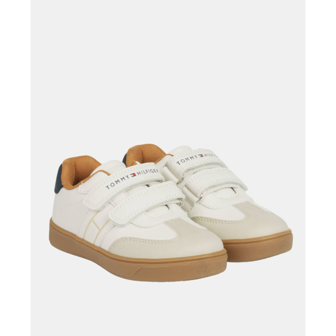 Tommy Hilfiger - White Low Cut Velcro Sneaker