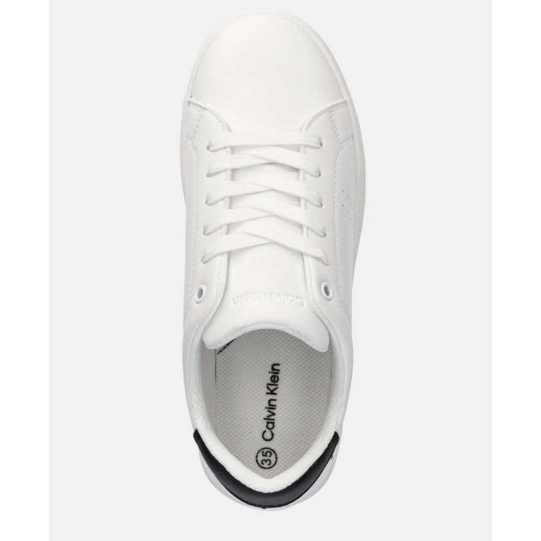 Calvin Klein - White Classic Logo Sneakers