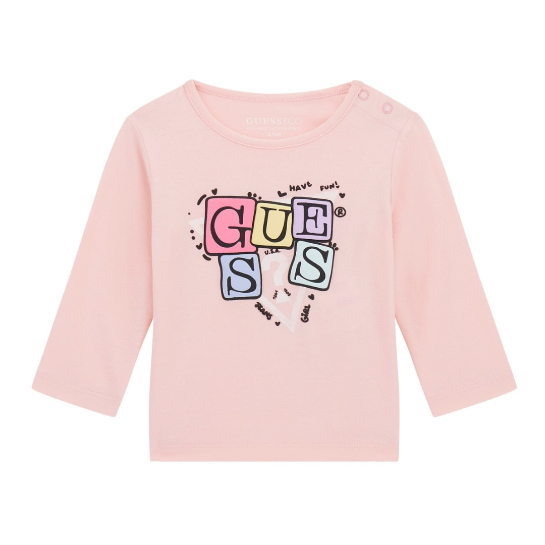 Guess - Triangle Logo Pink Top