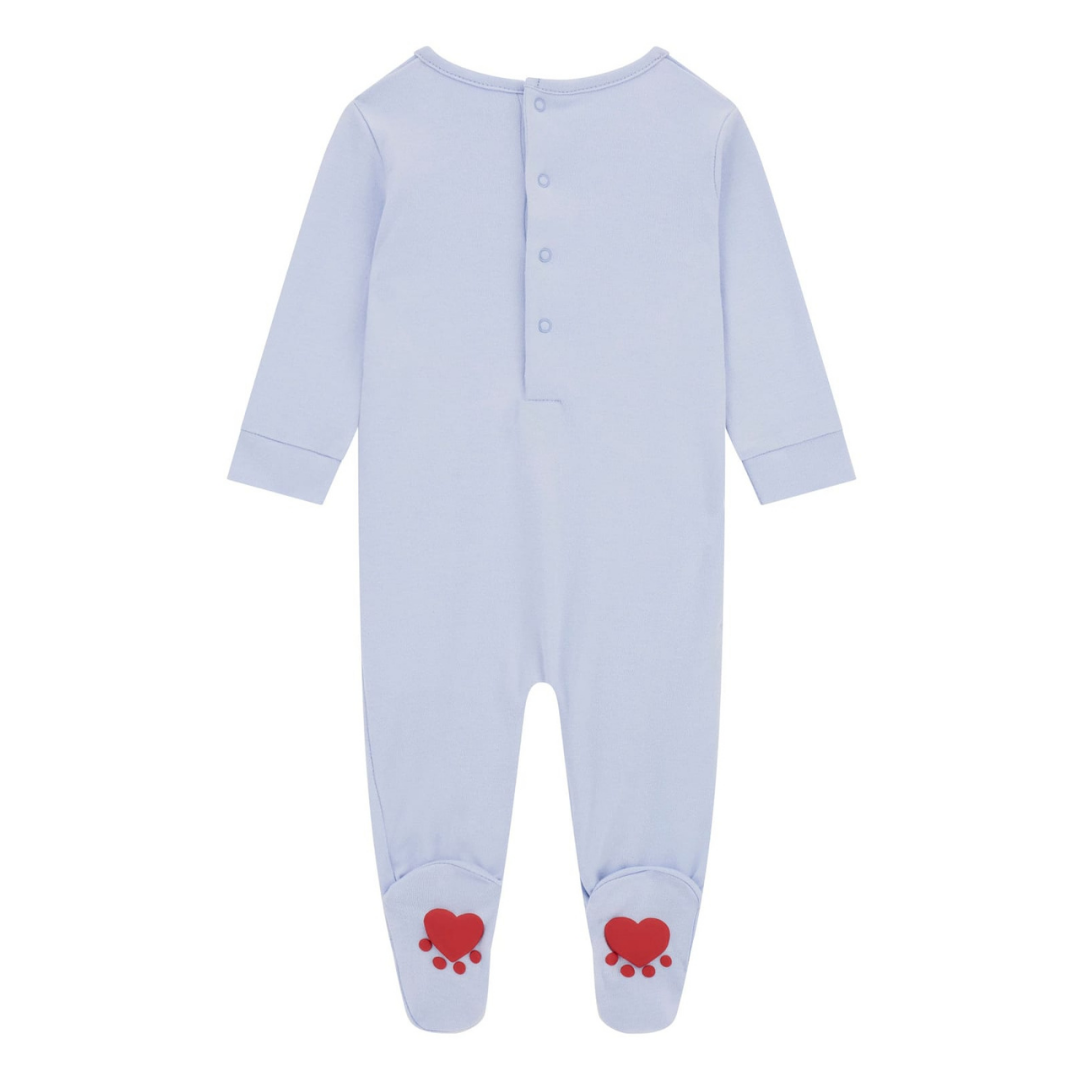 Guess - Light Blue Cotton Baby grow with Teddy Bear Mascot