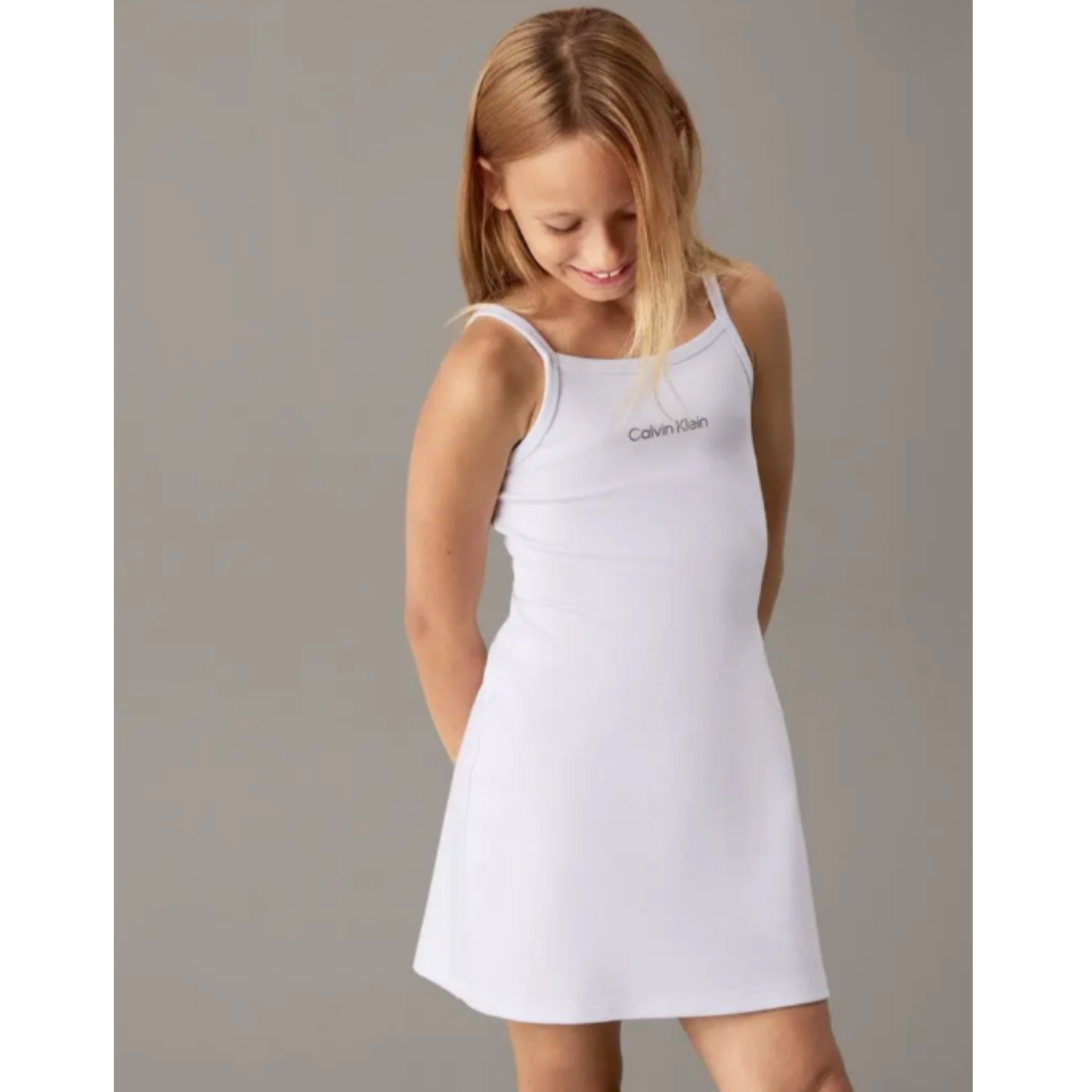 Calvin Klein - Mini Cotton White Dress