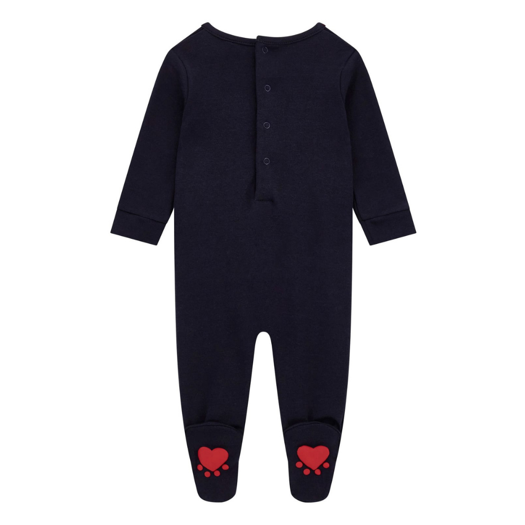 Guess - Navy Blue Cotton Baby grow with Teddy Bear Mascot