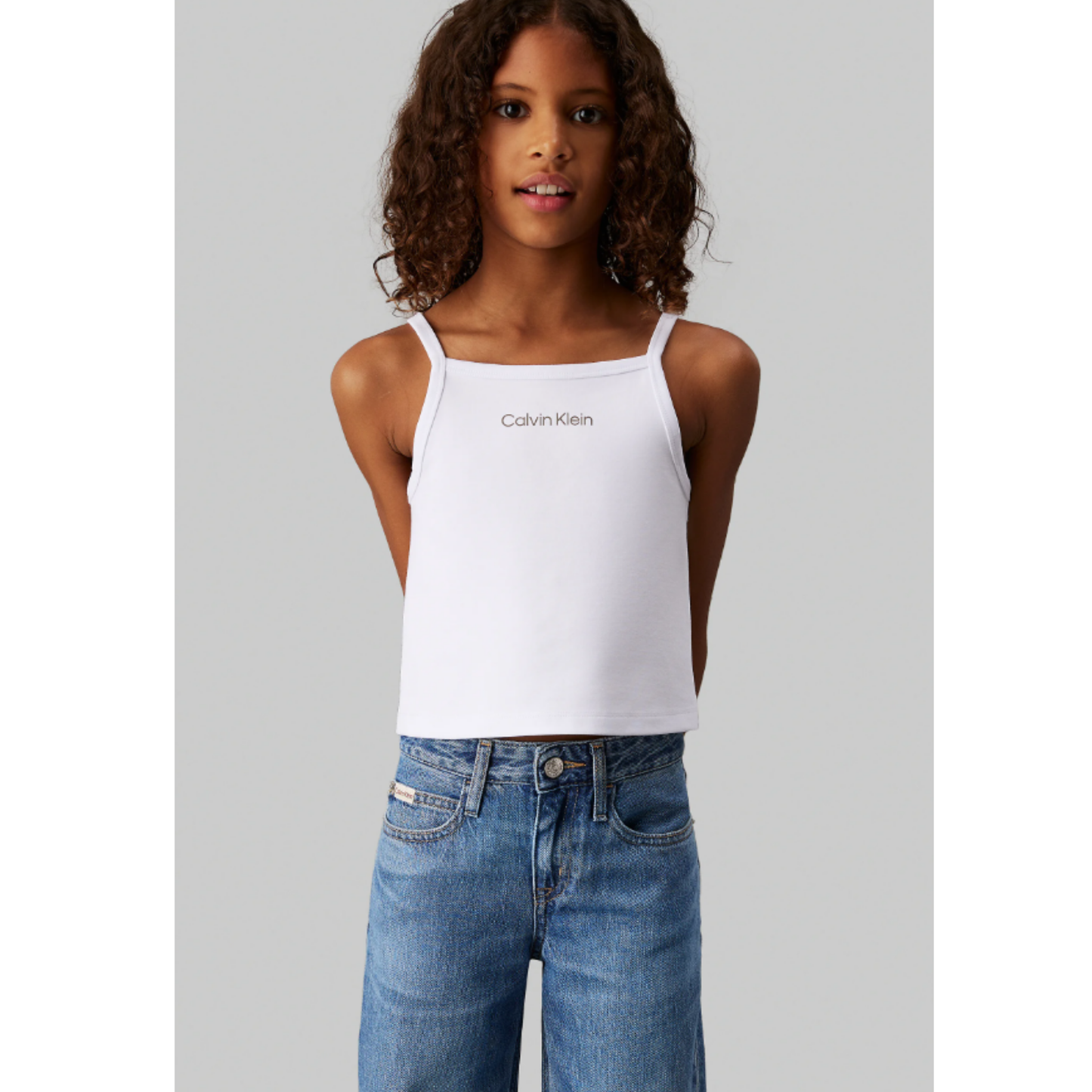 Calvin Klein - White Slim Milano Cami Top