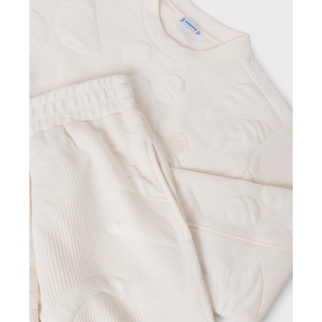 Mayoral - Guilted White Tracksuit