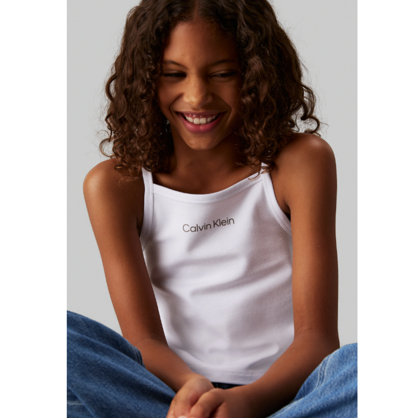 Calvin Klein - White Slim Milano Cami Top