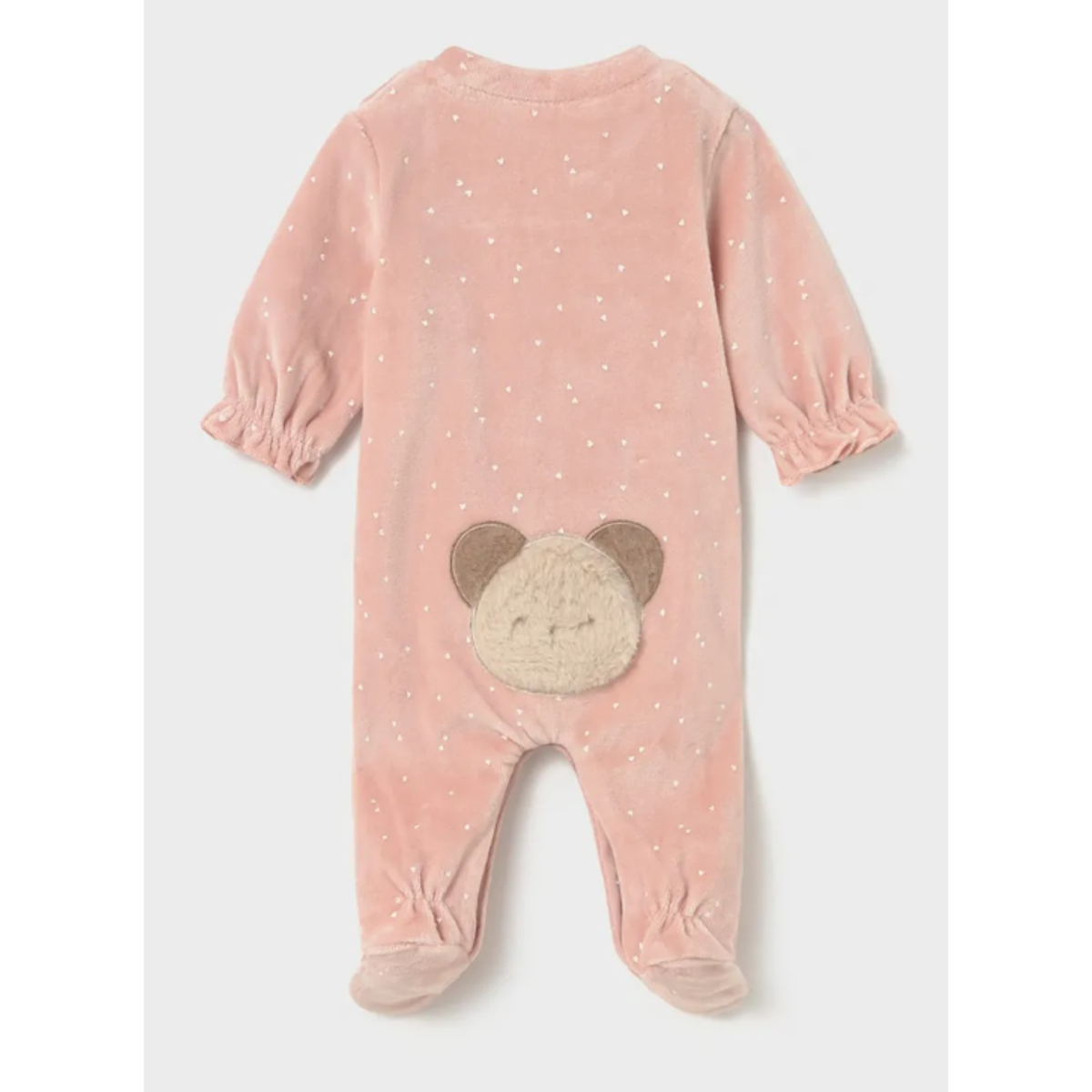 Mayoral - Girls Pink Velvet Romper