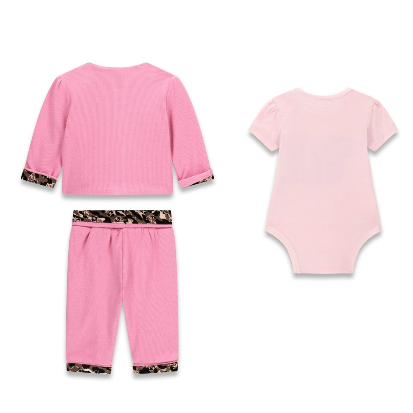 Guess - Pink Baby Girls 3-Pieces Set