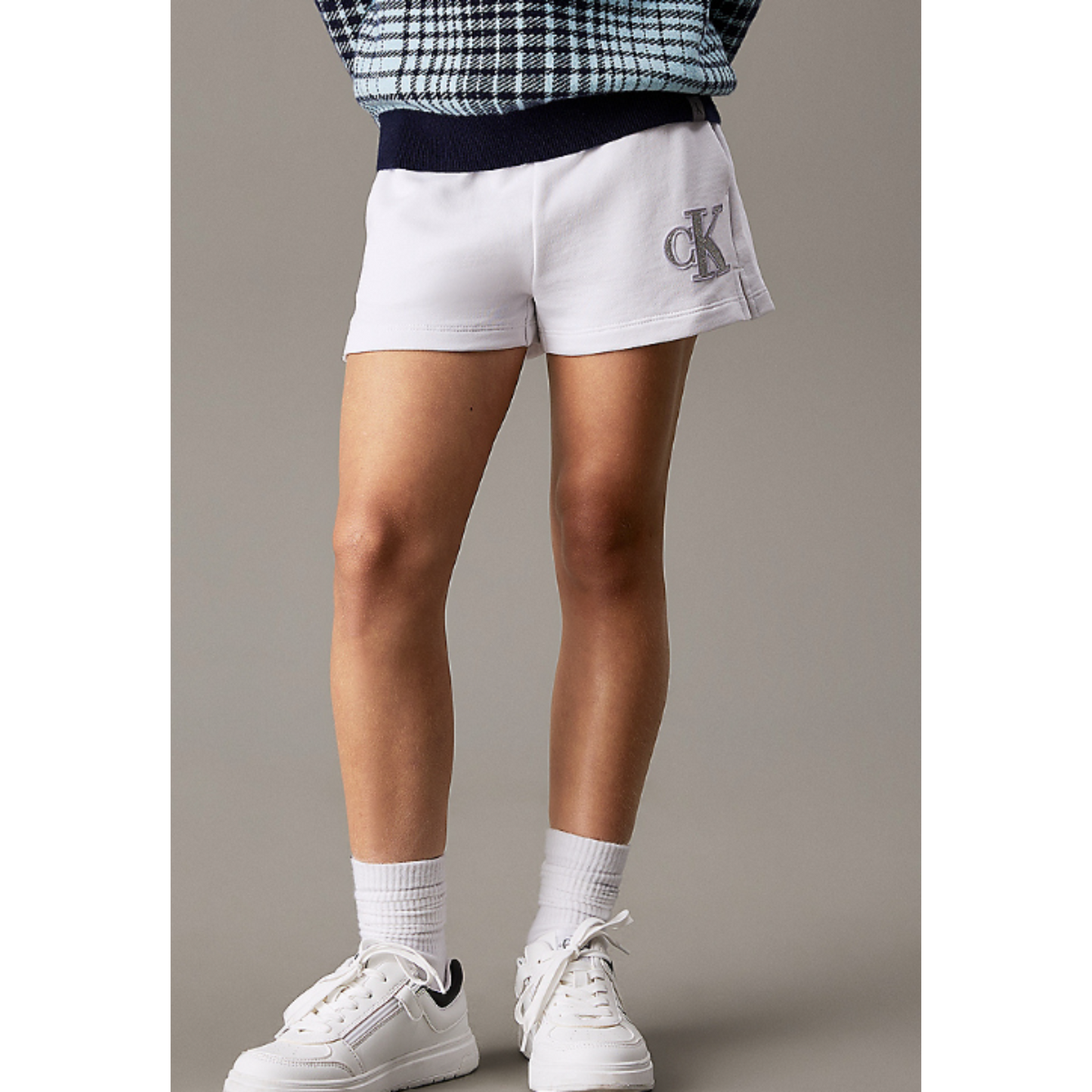 Calvin Klein - White Logo Jogging Short