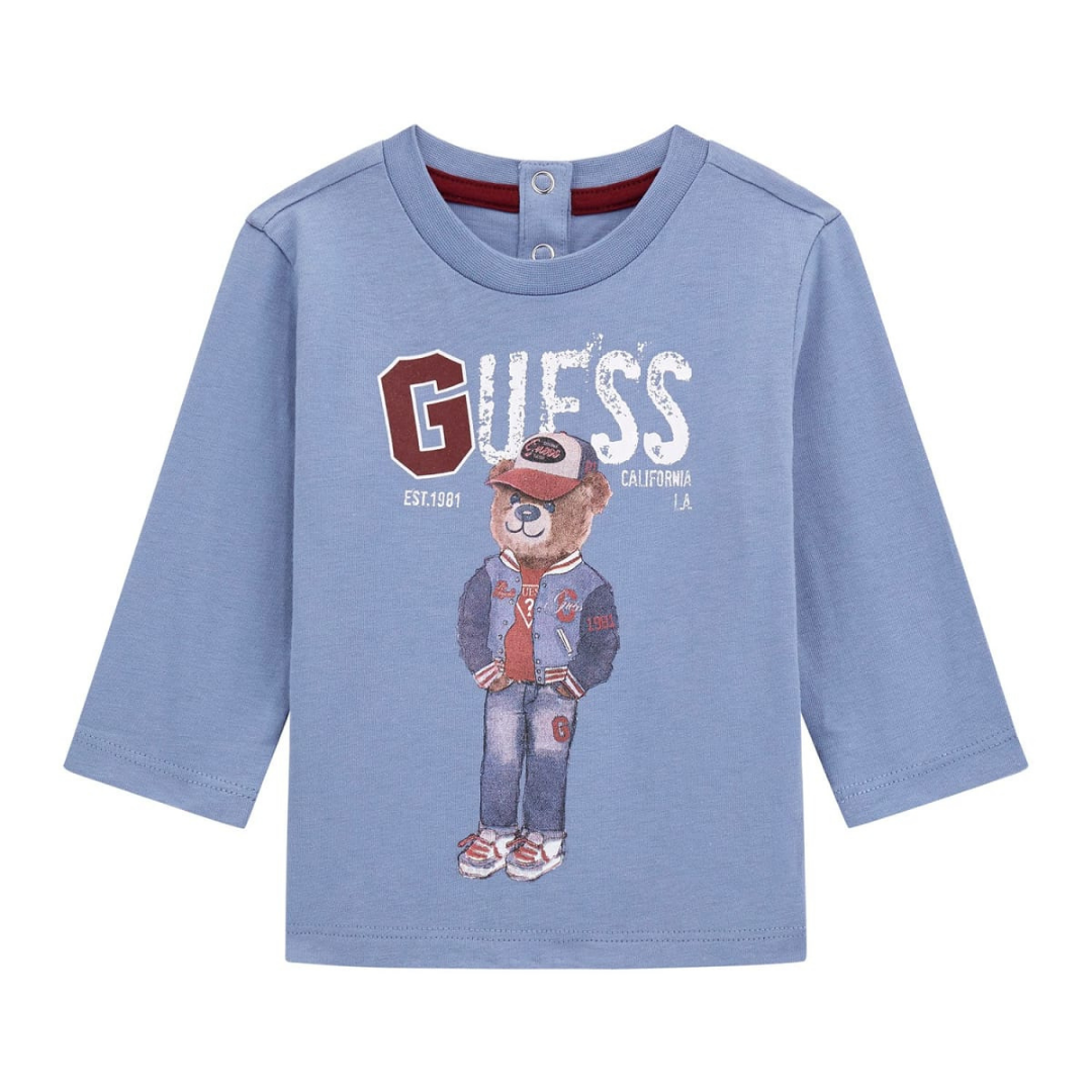 Guess Kids Bear Logo Sweatshirt in Blue