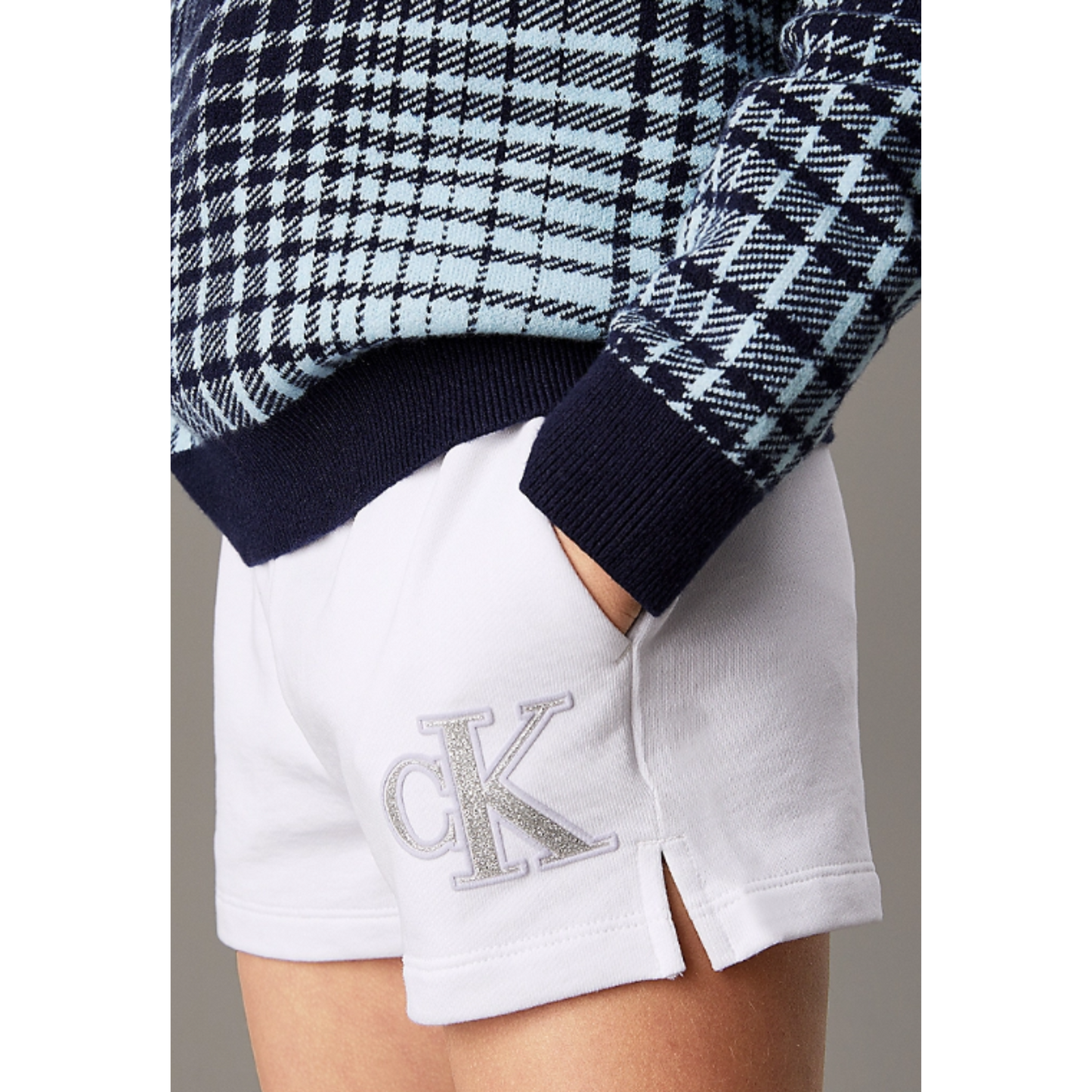 Calvin Klein - White Logo Jogging Short