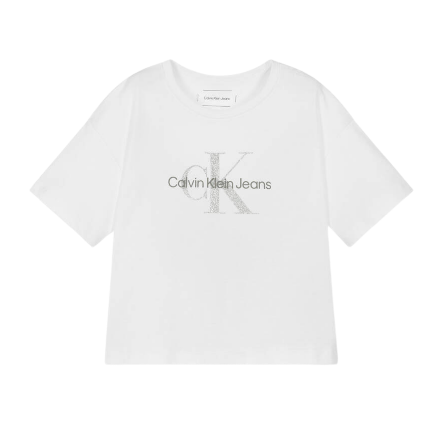 Calvin Klein - Silver Logo CK White Toph