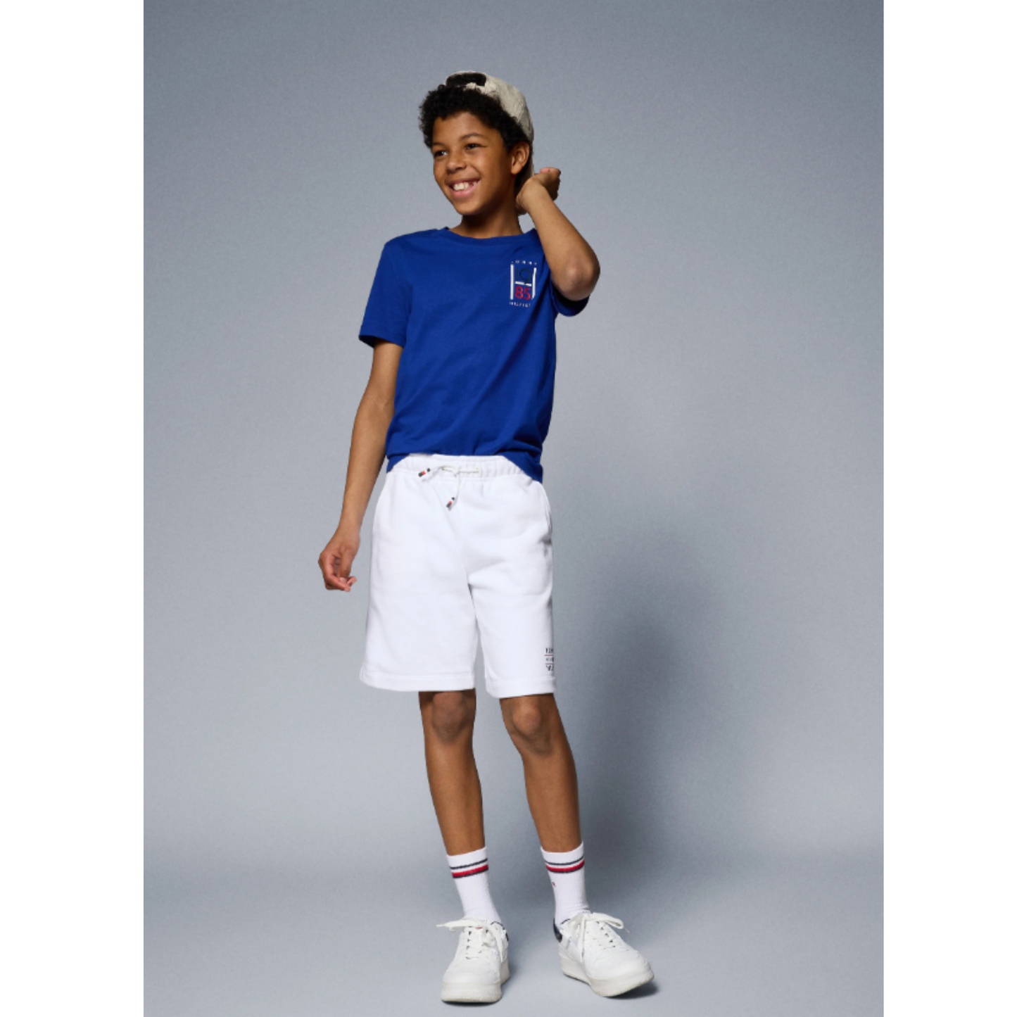 Tommy Hilfiger - White Logo Cotton Short