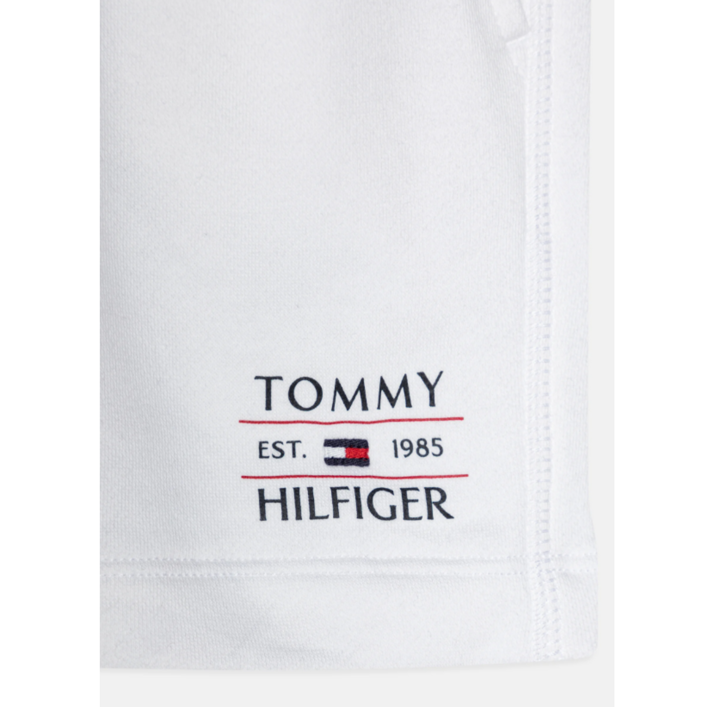 Tommy Hilfiger - White Logo Cotton Short
