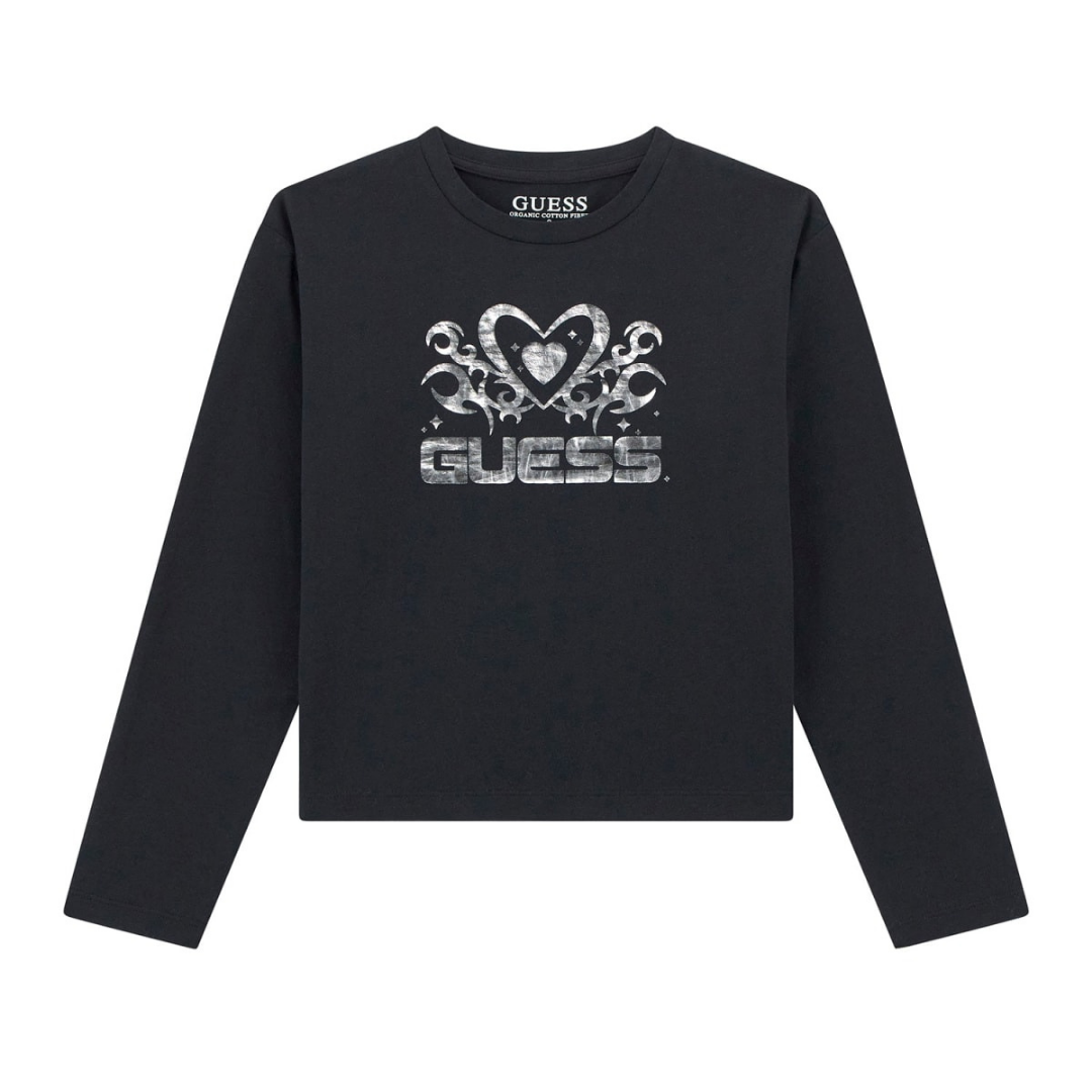Guess - Black with Silver Details Top