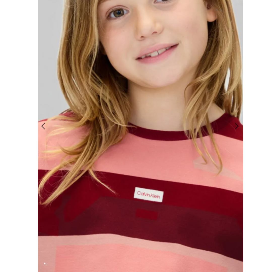Calvin Klein - Reddish & Pink Lined Top