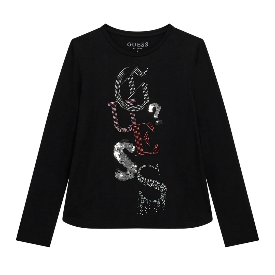 Guess - Black Metallic Colours Top
