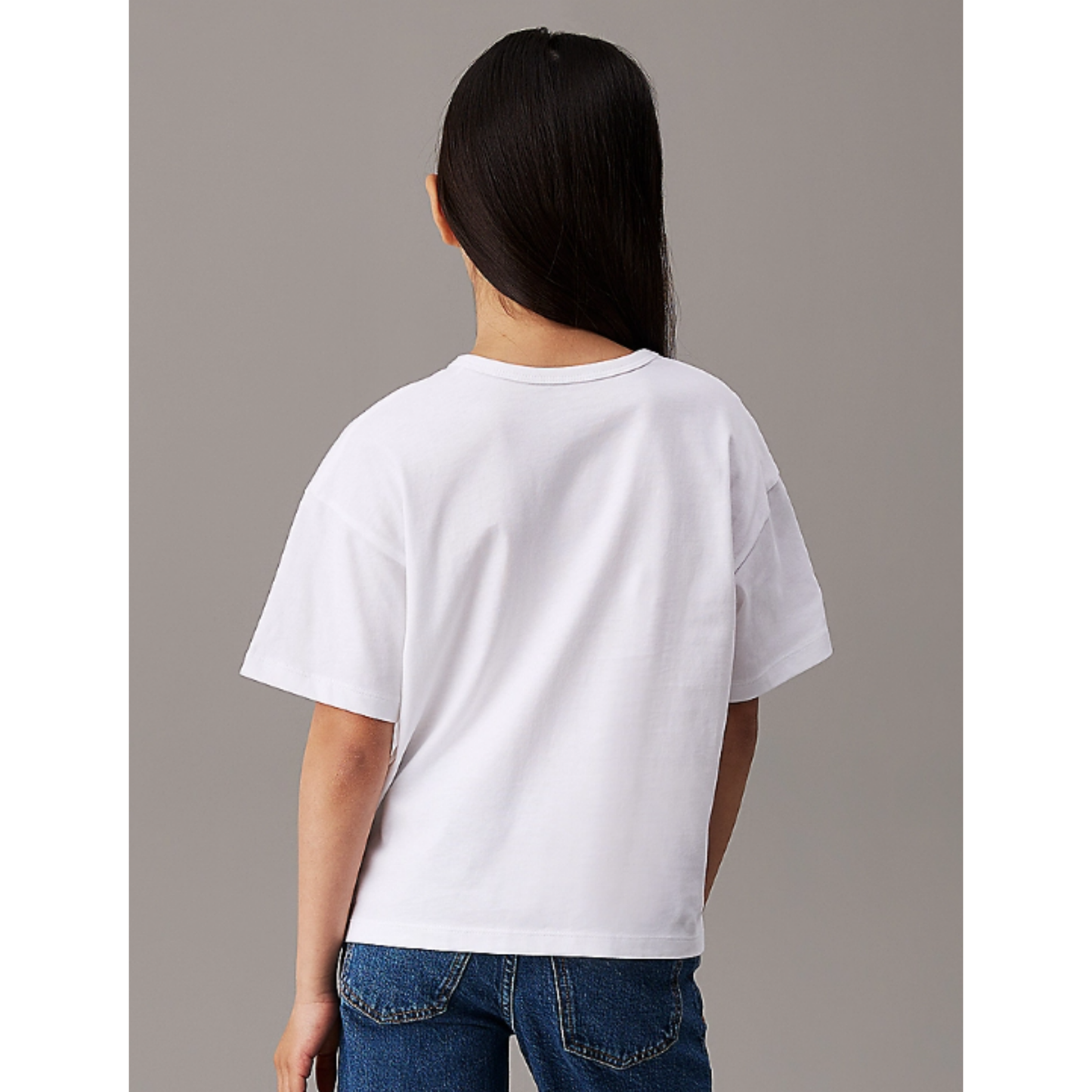 Calvin Klein - Silver Logo CK White Toph