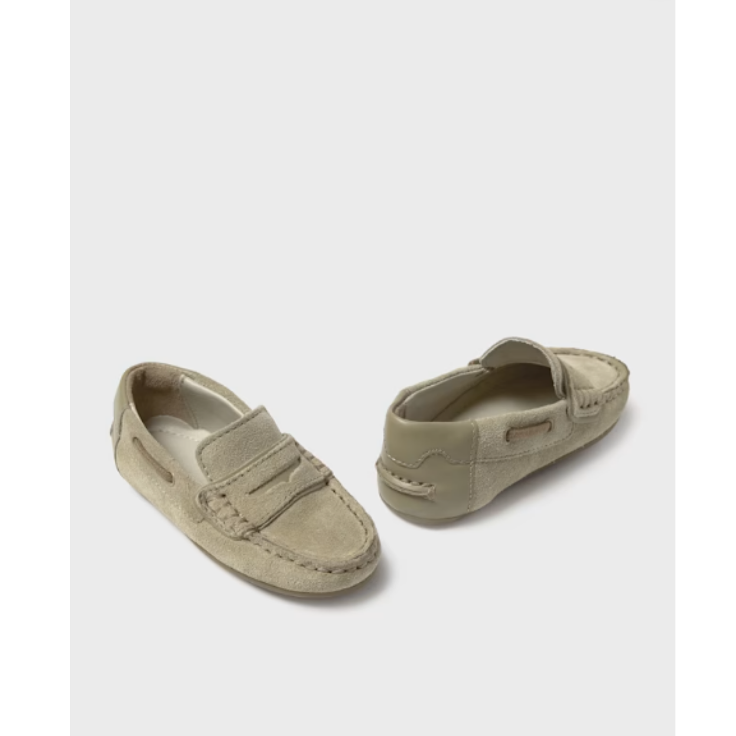 Mayoral - Beige Suede Moccasins