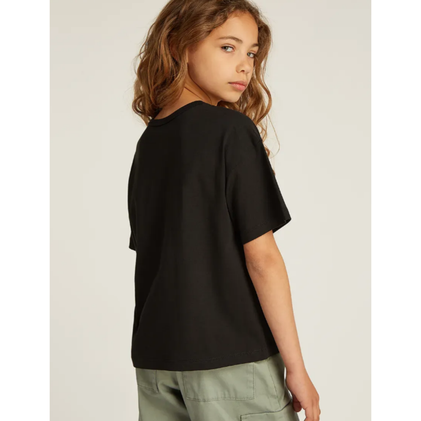 Calvin Klein - Silver Logo CK Black Top