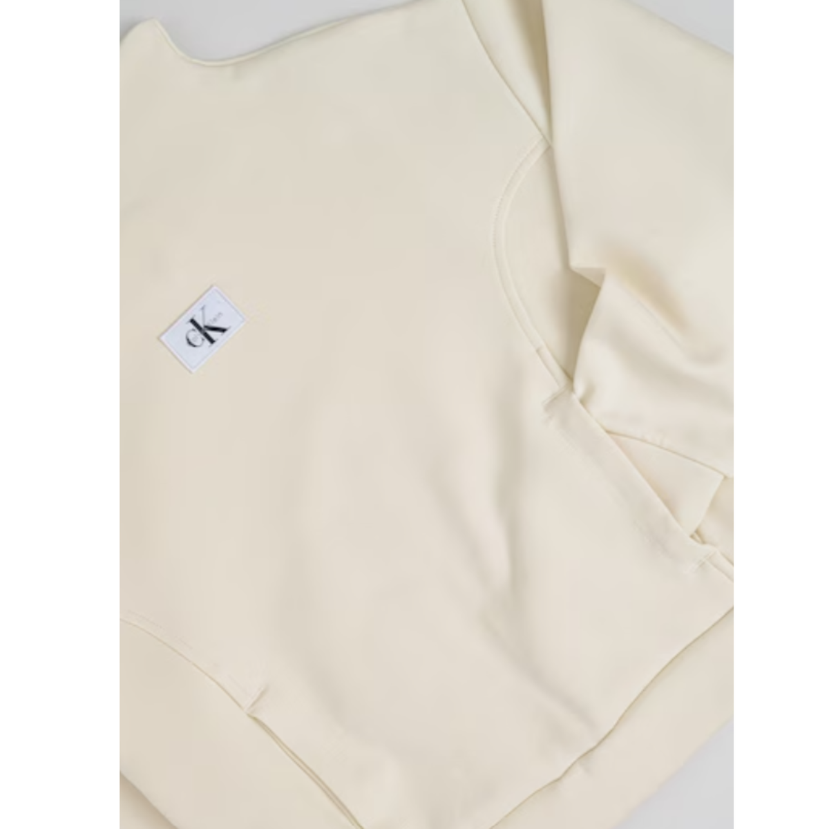 Calvin Klein - Ivory Cotton Girls Sweatshirt