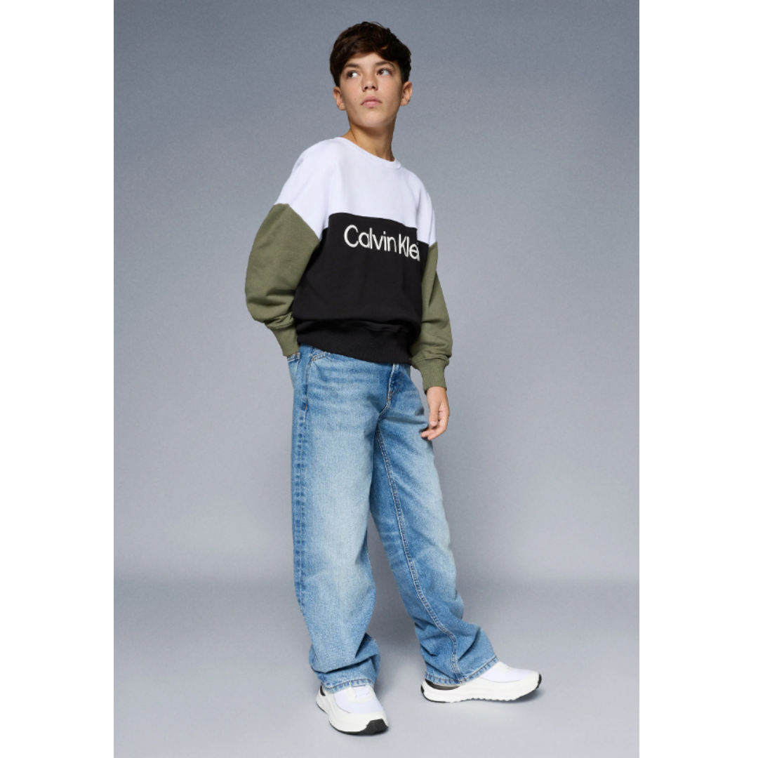 Calvin Klein - Colour block Cotton Sweatshirt
