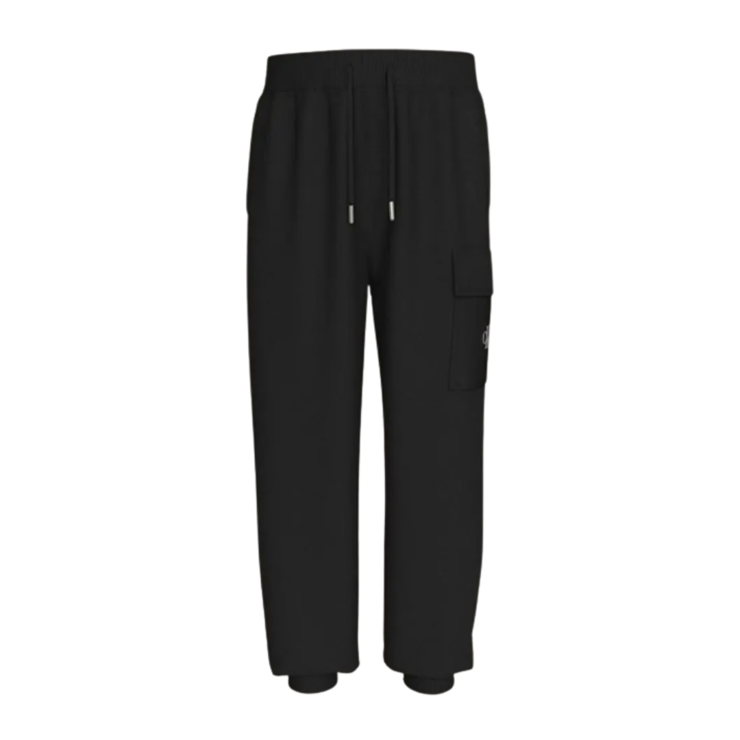 Calvin Klein - Black Cotton Cargo Trackpant